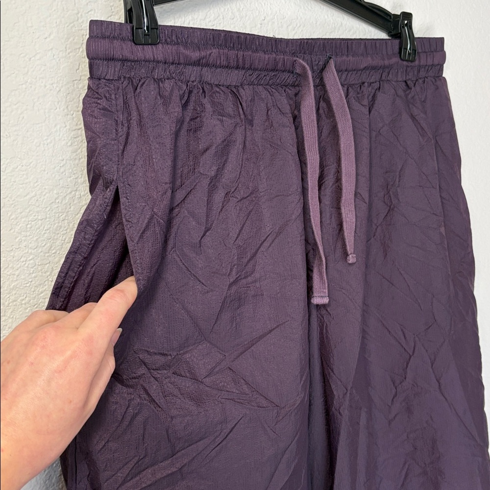 Urban Outfitters Purple Balloon Parachute Baggy Pants Wide Leg Cinch Joggers - Picture 2 of 5